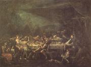 MAGNASCO, Alessandro THe Gypsies'Wedding Feast (mk05) oil painting